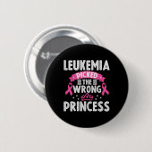 Leukemiebewustzijn Leukemie koos de verkeerde prin Ronde Button 5,7 Cm (Voorkant /achterkant)