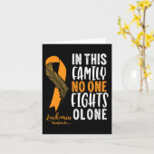Leukemiebewustzijn Oranje lintkankeroverlevende Kaart (Gele Bloem)