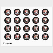 Leukemiebewustzijn overlevende schattige bokselefa ronde sticker (Vel)