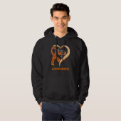 Leukemiebewustzijn Trots Moeder Van Een Leukemie K Hoodie (Voorkant volledig)