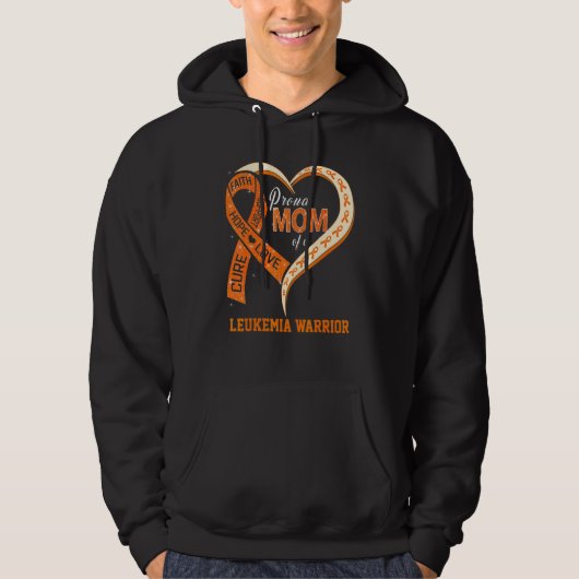 Leukemiebewustzijn Trots Moeder Van Een Leukemie K Hoodie (Voorkant)