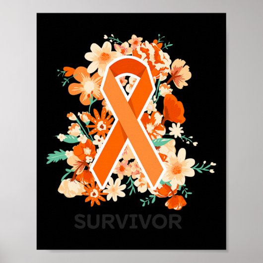 Leukemiebewustzijnsproducten Bloedkanker Leukemie Poster (Voorkant)