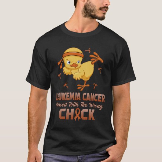 Leukemiekanker met de verkeerde griep t-shirt (Voorkant)