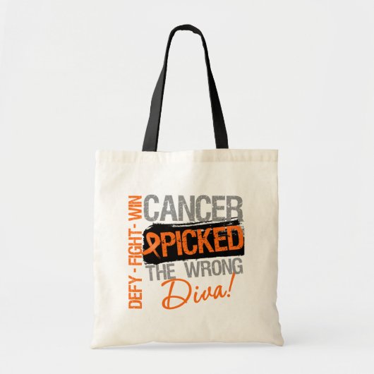 Leukemiekanker trok de verkeerde diva tote bag (Voorkant)