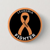 Leukemiekanker Verstrijder lintzwart Button (Voorkant)