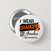 Leukemiekbon voor mijn oma ronde button 5,7 cm (Voorkant /achterkant)