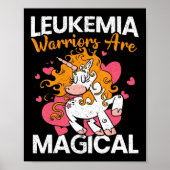 Leukemiepatiënten zijn Magische Unicorn Leukemie A Poster (Voorkant)