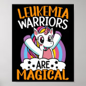Leukemiepatiënten zijn Magische Unicorn Leukemie A Poster (Voorkant)