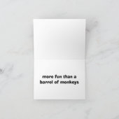 Leuker dan een vat apen Verjaardag Kaart (Binnen)