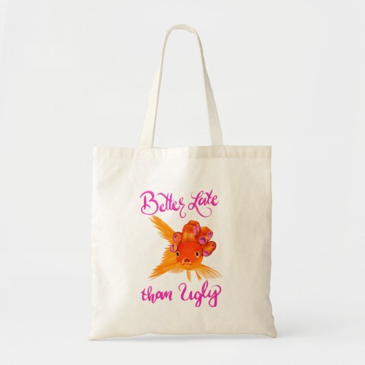 Leuker Laat Dan Lelijk Funny Tote Bag (Voorkant)