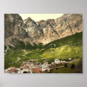 Leukerbad, Valais, Alpen, Zwitserland  Ph Poster (Voorkant)