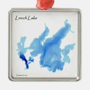 Leukmeer in diepte metalen ornament