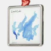 Leukmeer in diepte metalen ornament (Links)