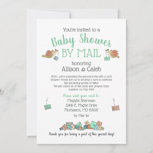 Leukste babyshower per post kaart (Voorkant)