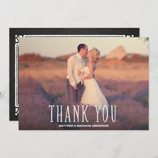 Leukste bedankt | Bedankkaart bruiloft (Voorkant / Achterkant)