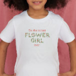 Leukste Bloemenmeisje ooit bloementekst bruiloft Kinder Shirts<br><div class="desc">Show je bloemenmeisje net hoe speciaal en belangrijk ze is in het bruiloftsfeest met dit schattige "Ik ben de leukste bloemenmeisje ooit!" shirt!</div>