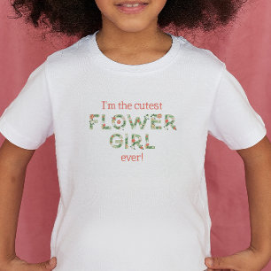 Leukste Bloemenmeisje ooit bloementekst bruiloft Kinder Shirts