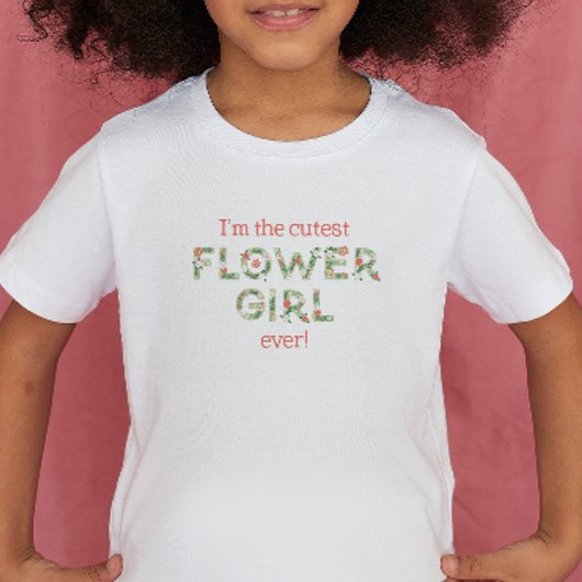Leukste Bloemenmeisje ooit bloementekst bruiloft Kinder Shirts