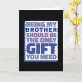 Leukste cadeau voor broer kaart (Gele Bloem)