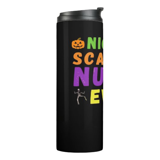 Leukste engste verpleegster ooit grappige Hallowee Thermosbeker (Gedraaid links)