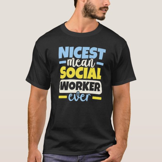 Leukste gemiddelde sociaal werker ooit beroep Soci T-shirt (Voorkant)