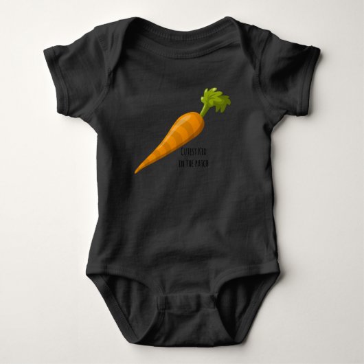 Leukste kind in de Patch Carrot Paasbody Romper (Voorkant)