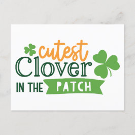Leukste klavertje in de Patch Clover St. Patrick's Briefkaart