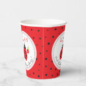 Leukste kleine lieveheersbeestje kinderen verjaard papieren bekers (Rechts)