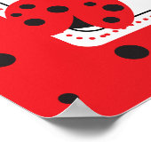 Leukste kleine lieveheersbeestje kinderen verjaard poster (Hoek)