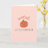 Leukste kleine pompoen schattig kaart (Gele Bloem)