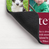 Leukste stiefvader stapelgek foto collage ooit muismat (Hoek)