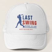 Leukste Swing Voor de Trouw Baseball Bachelor Part Trucker Pet (Voorkant)