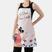 Leukste vader en dochter illustratie schort (Insitu)