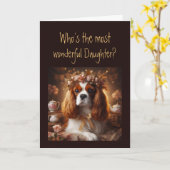 Leukste wonderbaarlijke dochter? Birthday Kaart (Gele Bloem)