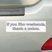 LeukWeekends Bumpersticker (Op auto)