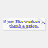 LeukWeekends Bumpersticker (Voorkant)