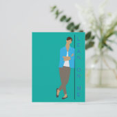 Leun Op Mij Briefkaart (Staand voorkant)