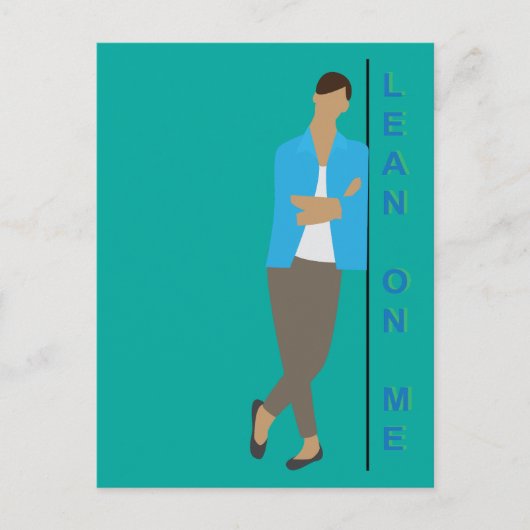Leun Op Mij Briefkaart (Voorkant)