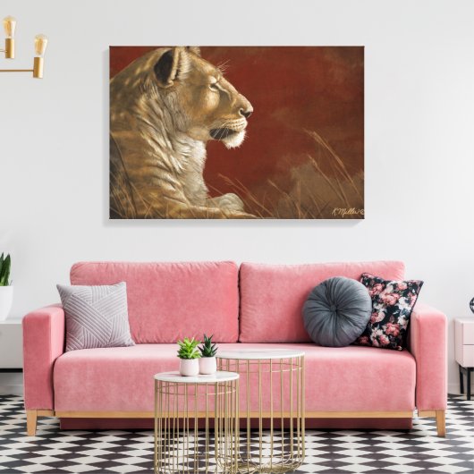 Leuness in het digitale schilderij Shade Canvas Afdruk (Insitu (Woonkamer))