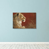 Leuness in het digitale schilderij Shade Canvas Afdruk (Insitu (Houten vloer))