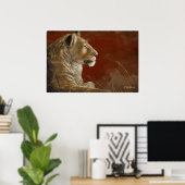 Leuness in het digitale schilderij Shade Poster (Thuiskantoor)