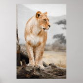 Leuness op boom poster (Voorkant)