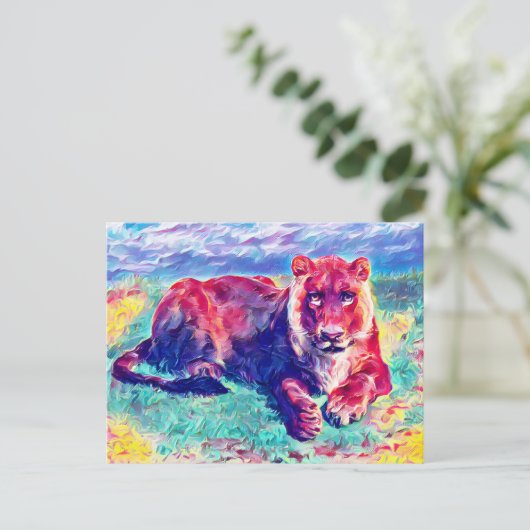 Leuness op Rest Briefkaart (Staand voorkant)