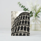 leuningtoren van pisa briefkaart (Staand voorkant)