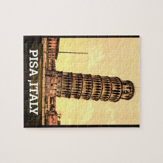  leuningtoren van Pisa - Italië Legpuzzel (Horizontaal)