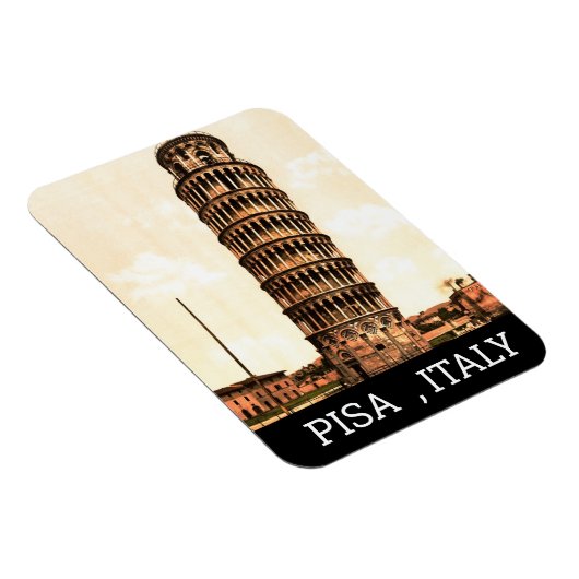 leuningtoren van Pisa - Italië Magneet (Rechterzijde)