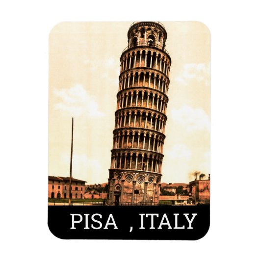  leuningtoren van Pisa - Italië Magneet (Verticaal)