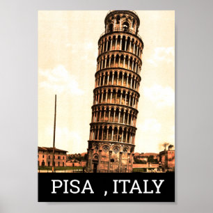 leuningtoren van Pisa - Italië Poster
