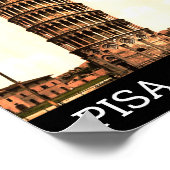  leuningtoren van Pisa - Italië Poster (Hoek)