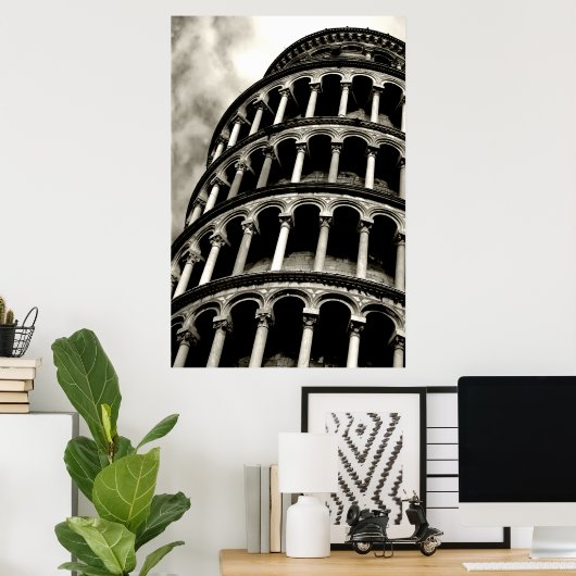 leuningtoren van pisa poster (Thuiskantoor)